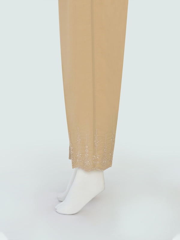 Women Beige Lawn Trouser - OWESP-2206029-1