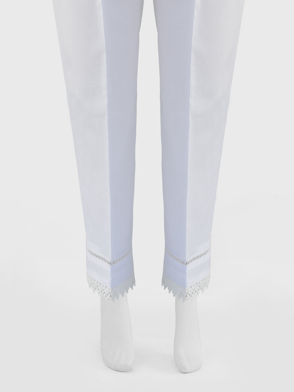 Women White Lawn Trouser - OWSP-2211029-1