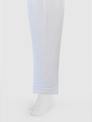 Women White Lawn Trouser - OWSP-2211029-1