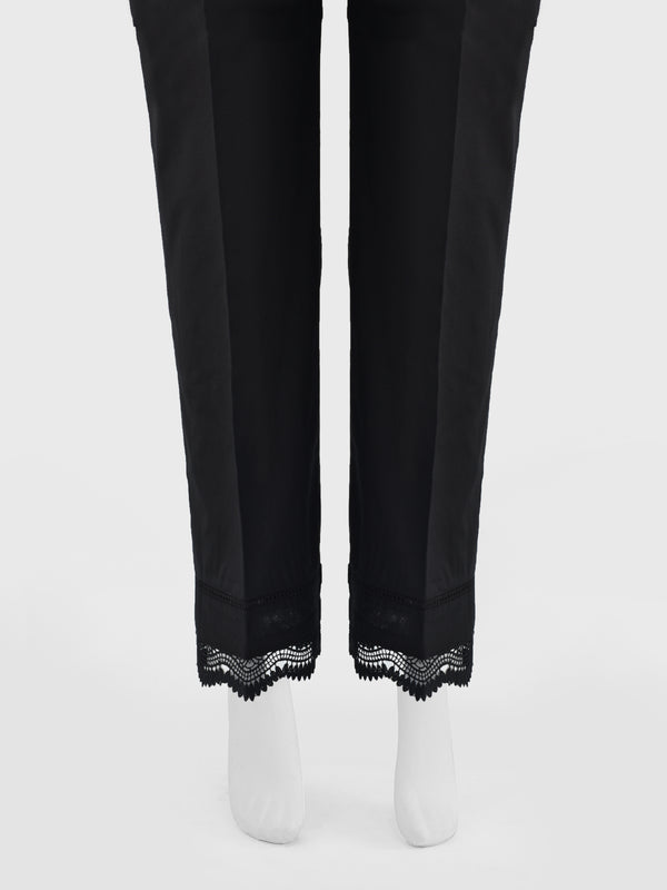 Women Black Lawn Trouser - OWSP-2211029-3