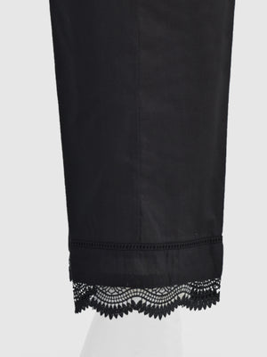 Women Black Lawn Trouser - OWSP-2211029-3