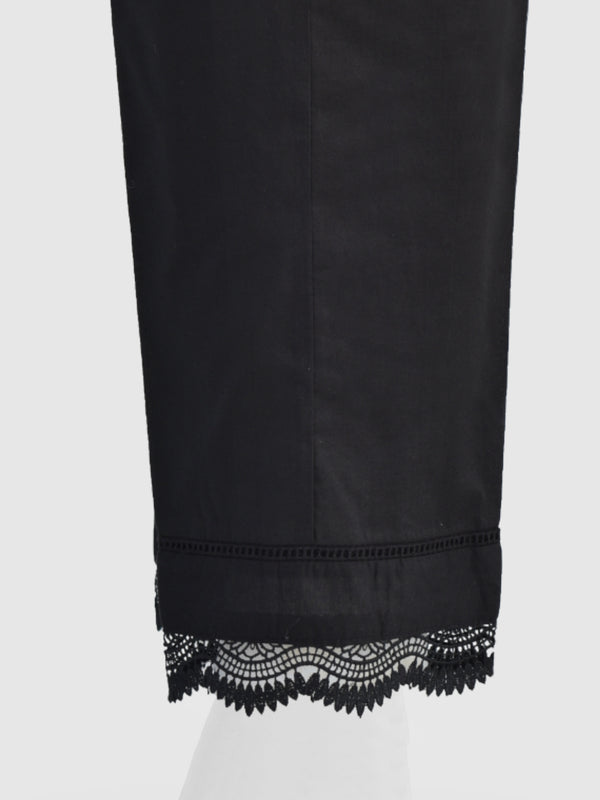 Women Black Lawn Trouser - OWSP-2211029-3