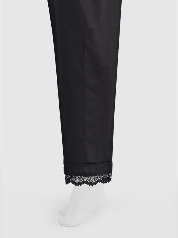Women Black Lawn Trouser - OWSP-2211029-3