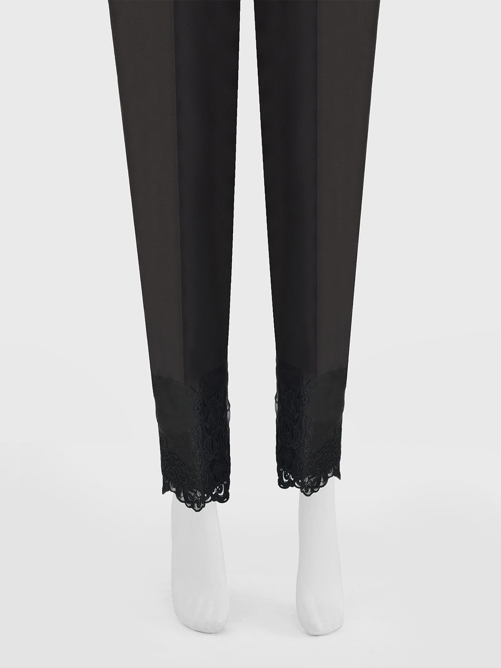Women Black Lawn Trouser - OWESP-2206032