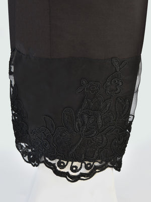 Women Black Lawn Trouser - OWESP-2206032