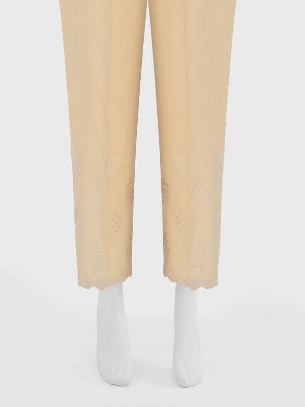 Women Beige Lawn Trouser - OWESP-2206033-1