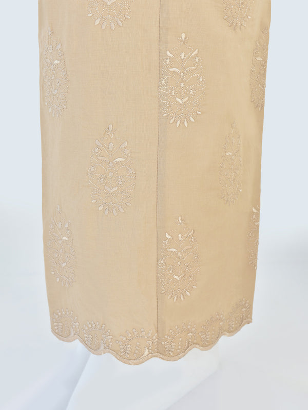 Women Beige Lawn Trouser - OWESP-2206033-1