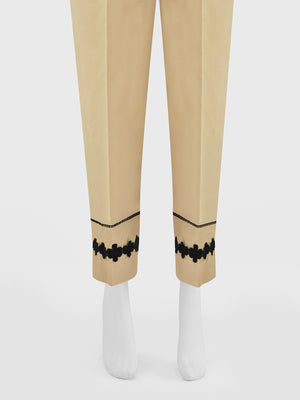 Women Beige Lawn Trouser - OWSP-2109014
