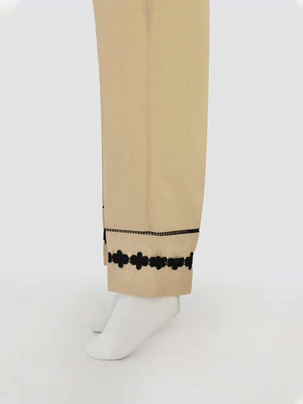 Women Beige Lawn Trouser - OWSP-2109014