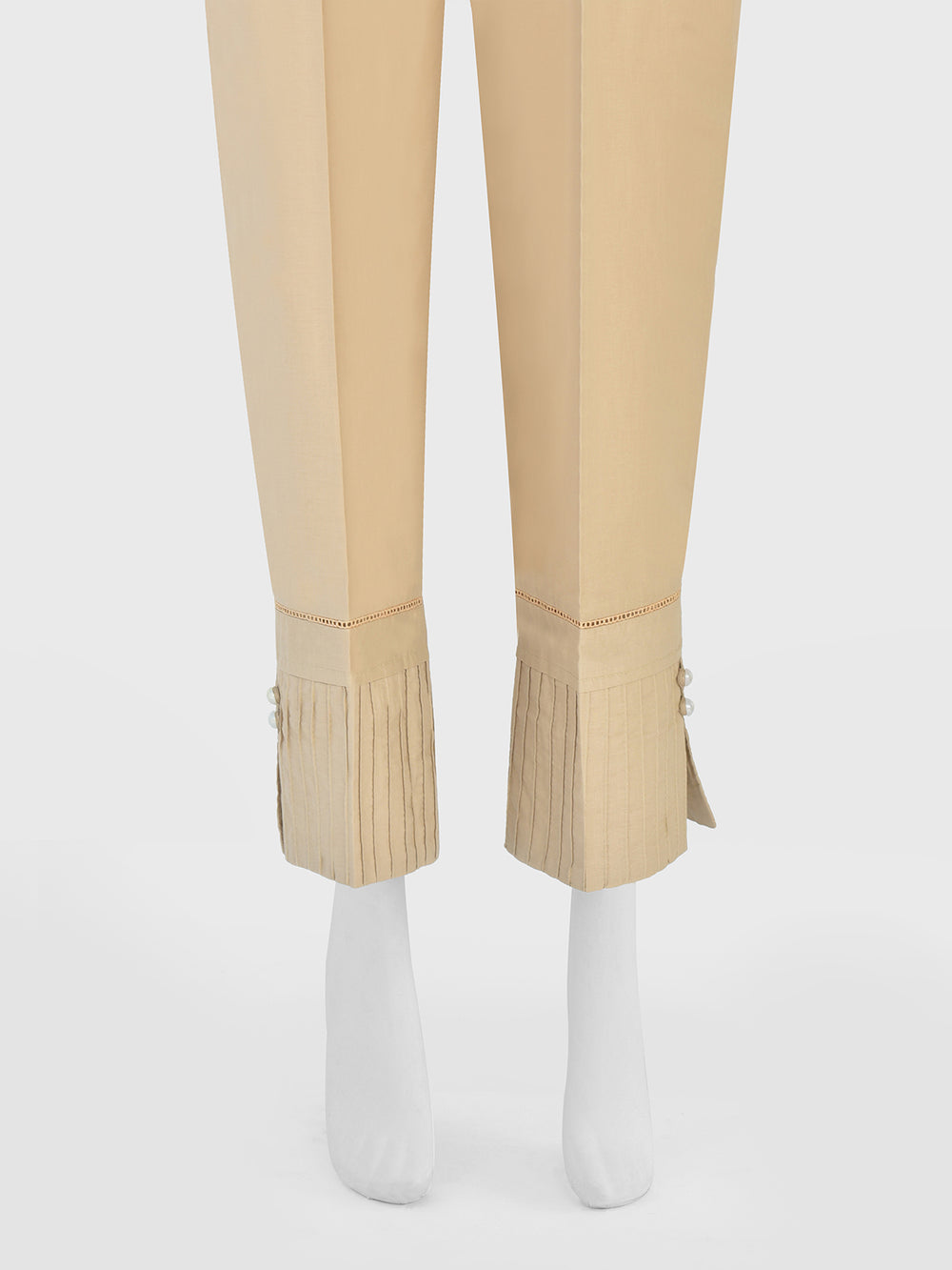 Women Beige Lawn Trouser - OWSP-2206037-1