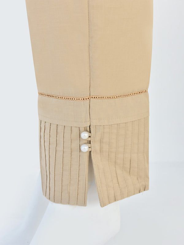 Women Beige Lawn Trouser - OWSP-2206037-1