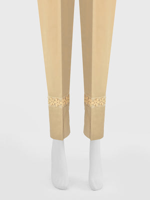 Women Beige Cambric Trouser - OWSP-2206038-1
