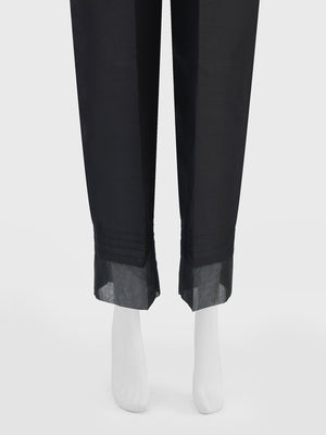 Women Black Silk Blend Trouser - OWSP-2208030