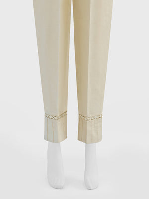 Women Off White Lawn Trouser - OWSP-2310040-1