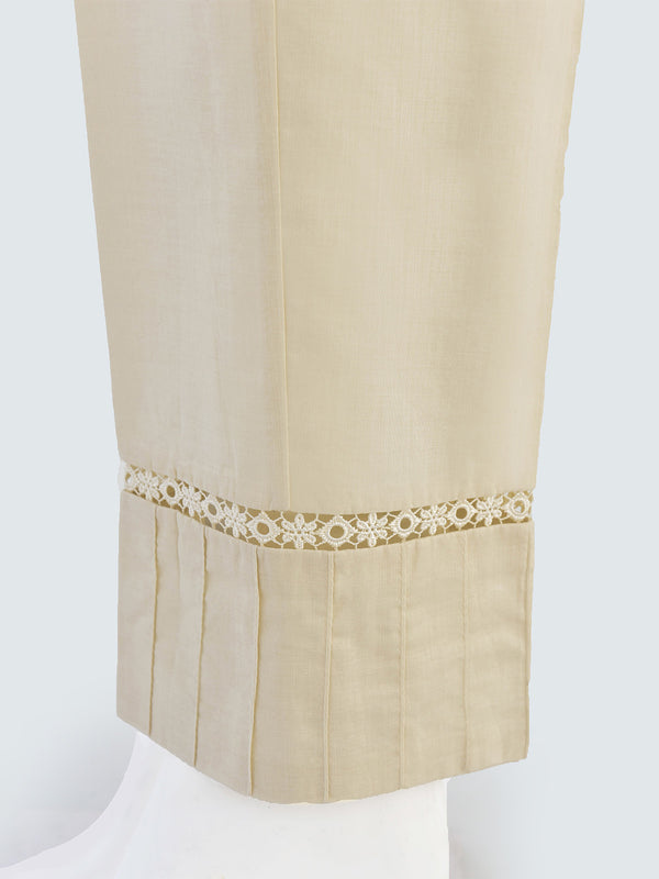 Women Off White Lawn Trouser - OWSP-2310040-1