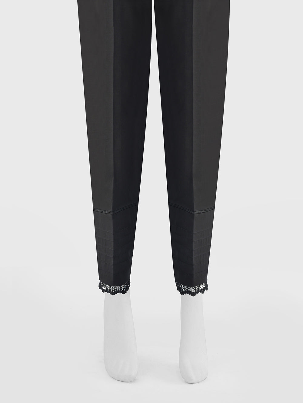 Women Black Lawn Trouser - OWSP-2310040