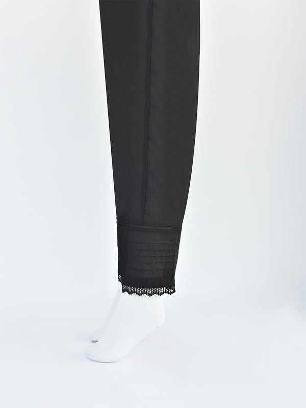Women Black Lawn Trouser - OWSP-2310040