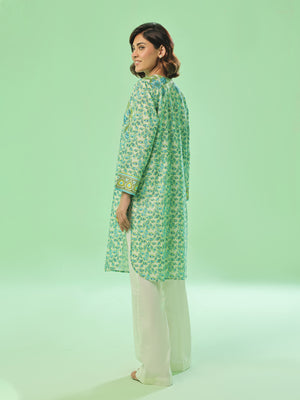 1PC Printed Pret & Unstitched Lawn Green