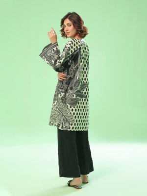 1PC Printed Pret & Unstitched Lawn Black